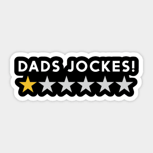 father's day funny shirt about dads jockes Sticker
